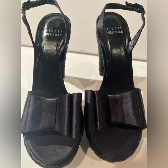 Stuart Weitzman Sandals Espadrille Style High Cone Heel Platform Sz EU36/6 - Picture 3 of 15